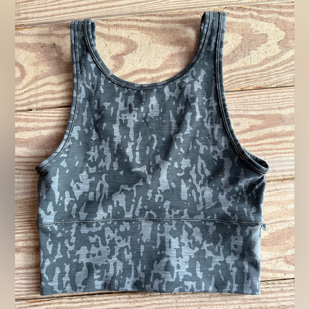 lululemon athletica Gray Camo Tank Top